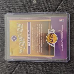 Kobe Bryant basketball card